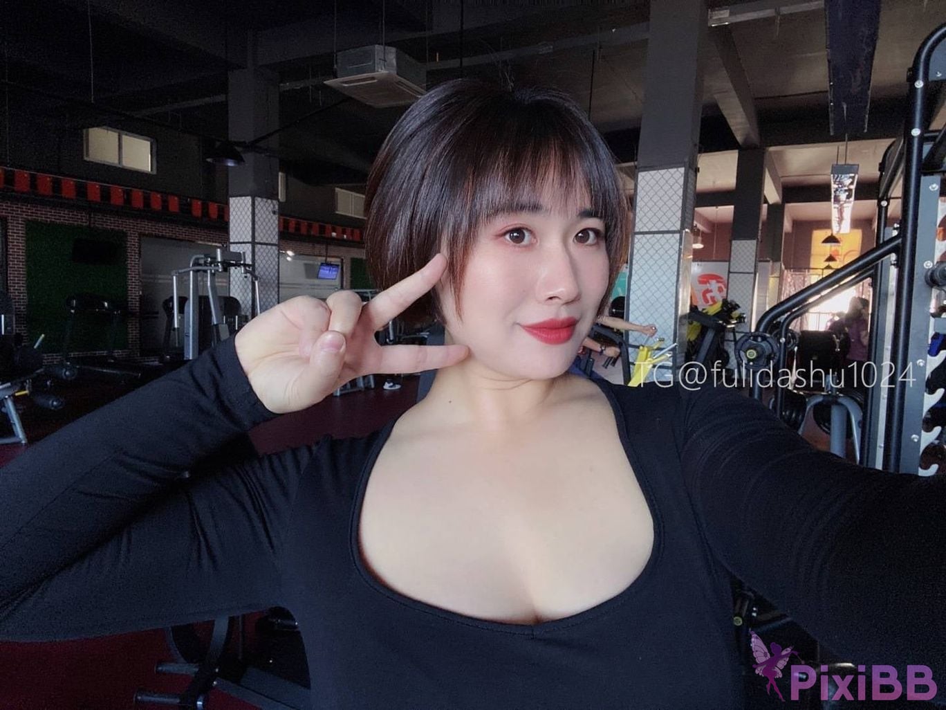OtherXXX Yu Chi Suer BBW mature woman Uniform underwear micro tight ring PixiBB.COM 134