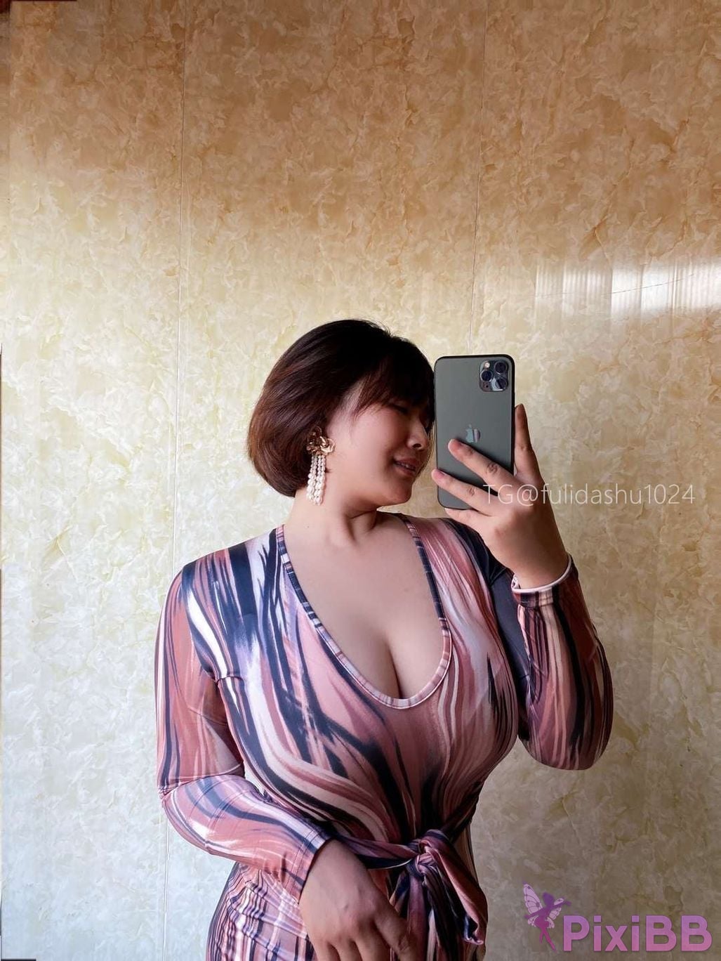 OtherXXX Yu Chi Suer BBW mature woman Uniform underwear micro tight ring PixiBB.COM 143