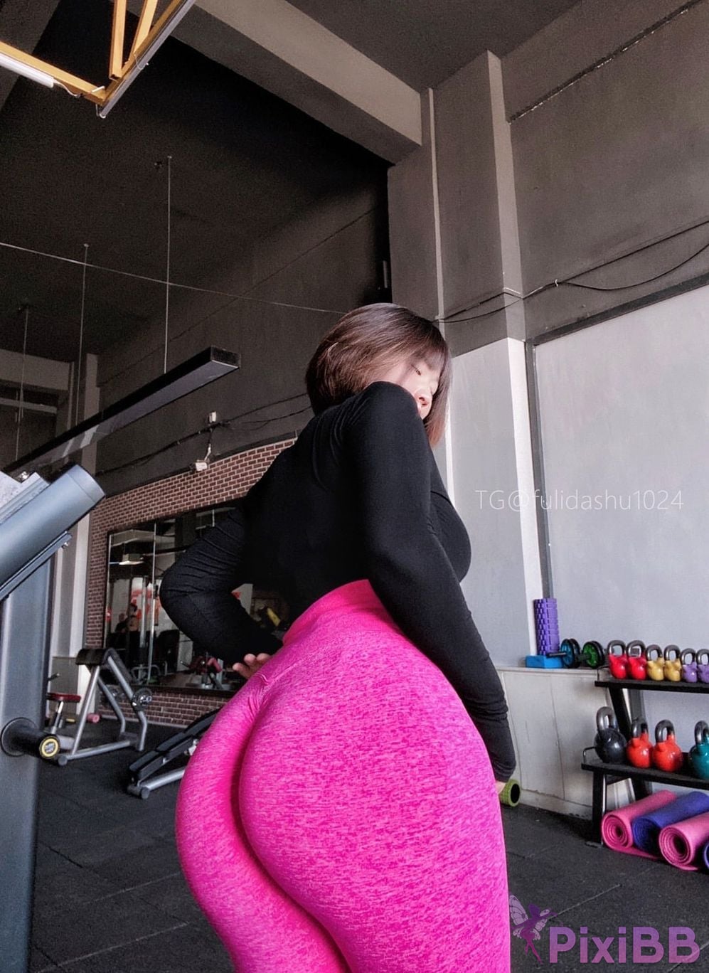 OtherXXX Yu Chi Suer BBW mature woman Uniform underwear micro tight ring PixiBB.COM 149