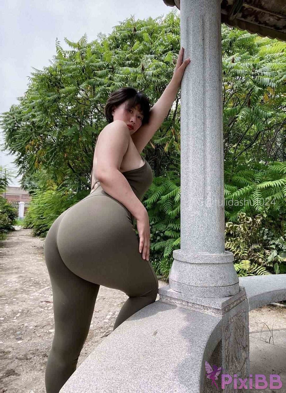 OtherXXX Yu Chi Suer BBW mature woman Uniform underwear micro tight ring PixiBB.COM 154