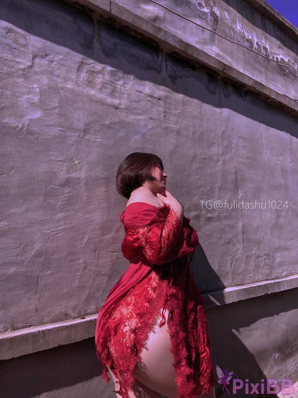 OtherXXX Yu Chi Suer BBW mature woman Uniform underwear micro tight ring PixiBB.COM 174