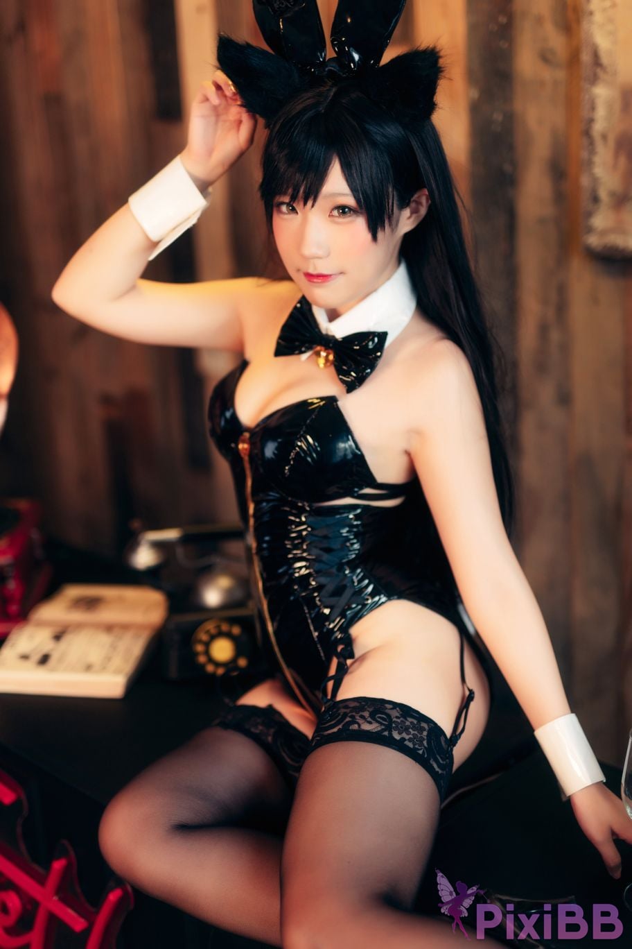 Coser Mime Atago BUNNY Azurlane PixiBB.COM 015