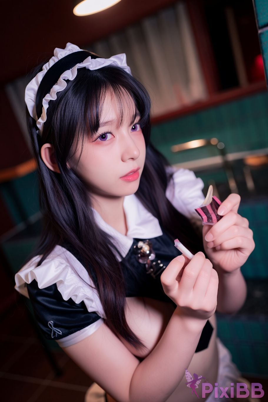 AI Enhanced BLUECAKE Yeha Your Majesty The First Class Maid PixiBB.COM 025