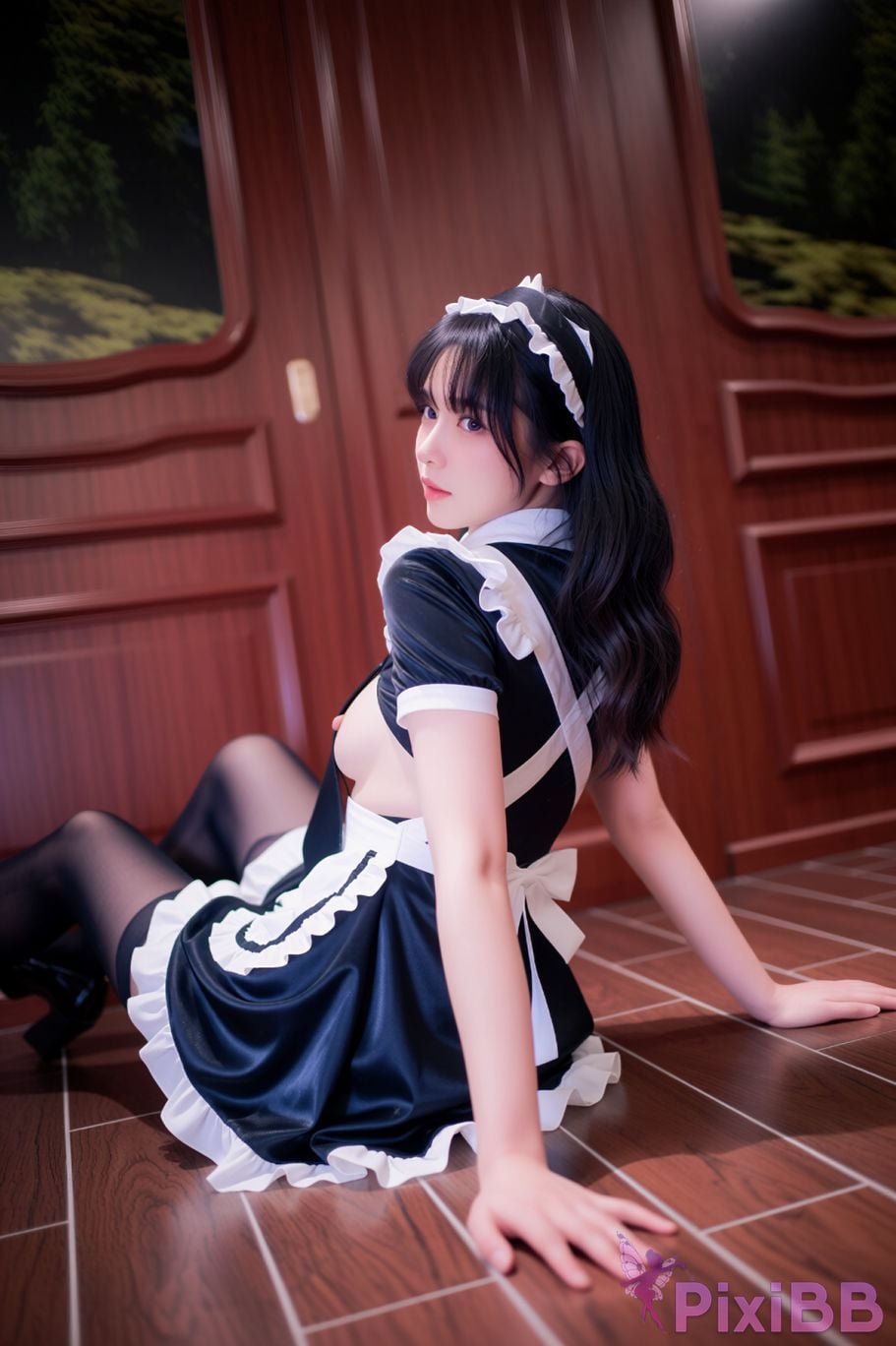 AI Enhanced BLUECAKE Yeha Your Majesty The First Class Maid PixiBB.COM 033