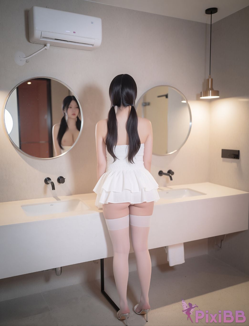 AI Enhanced Pure Media Vol.338 Suji profit In Bathroom PixiBB.COM 004