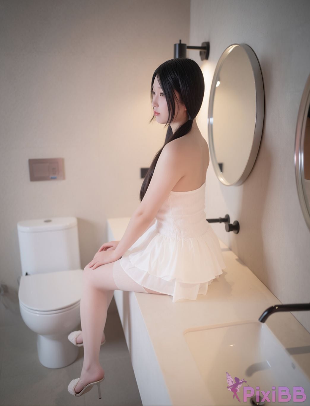 AI Enhanced Pure Media Vol.338 Suji profit In Bathroom PixiBB.COM 005