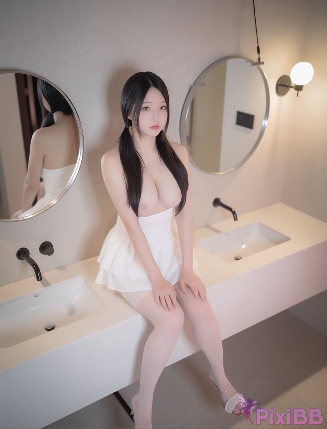 AI Enhanced Pure Media Vol.338 Suji profit In Bathroom PixiBB.COM 008