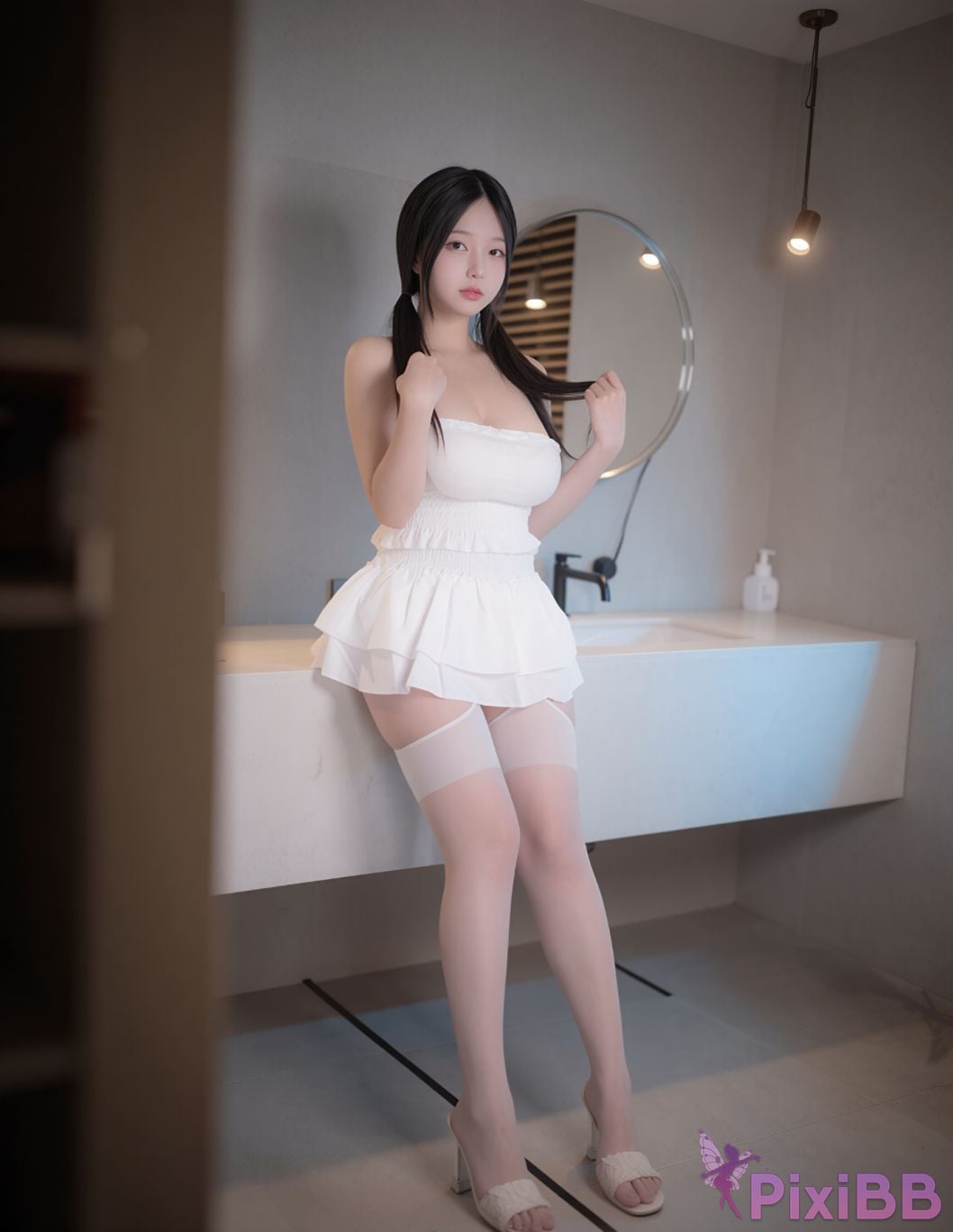 AI Enhanced Pure Media Vol.338 Suji profit In Bathroom PixiBB.COM 030