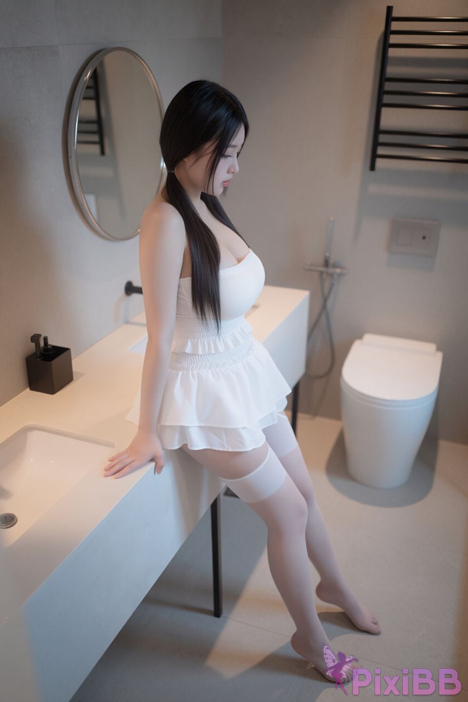 AI Enhanced Pure Media Vol.338 Suji profit In Bathroom PixiBB.COM 042