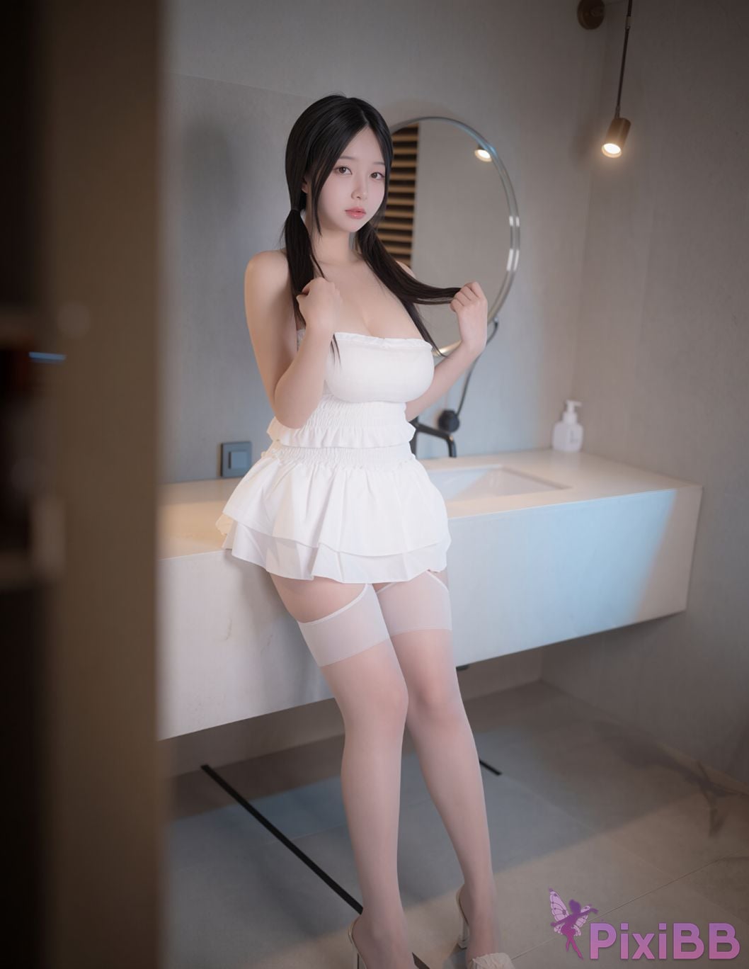 AI Enhanced Pure Media Vol.338 Suji profit In Bathroom PixiBB.COM 052