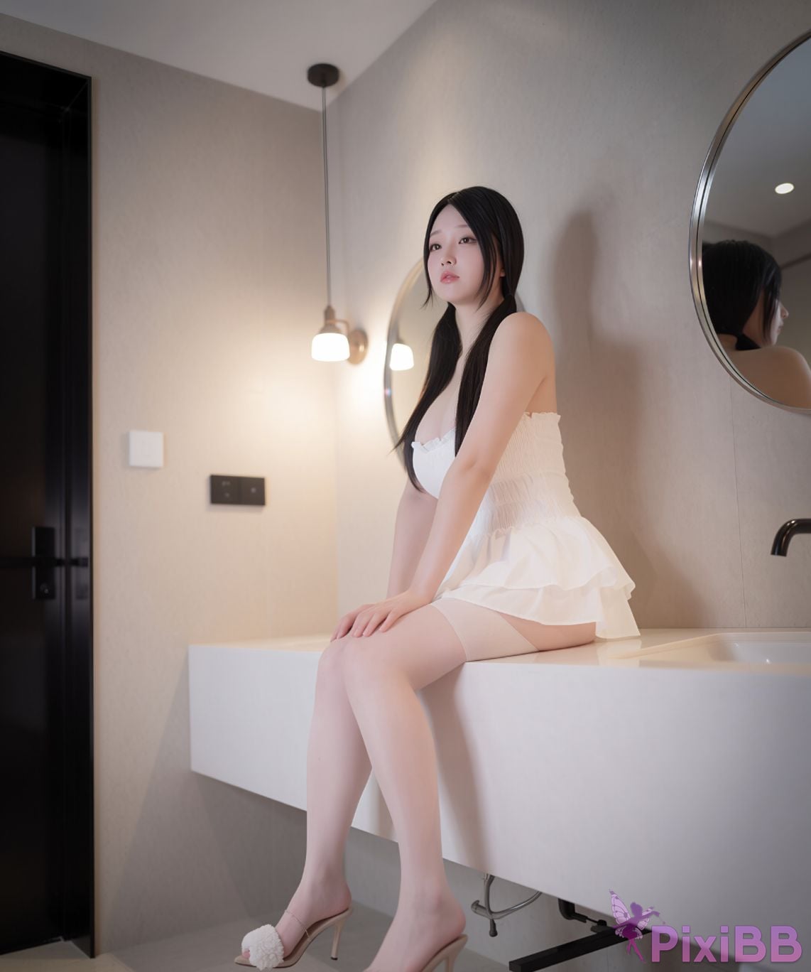 AI Enhanced Pure Media Vol.338 Suji profit In Bathroom PixiBB.COM 085