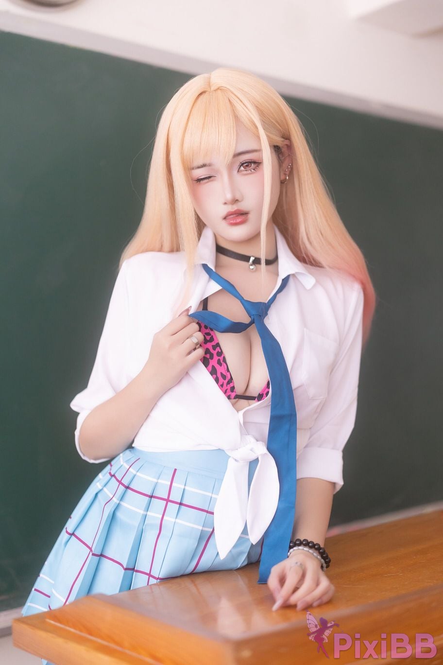 Cosplayer Xiaoyukiko small fish Kitagawa Marin School Gyaru PixiBB.COM 002