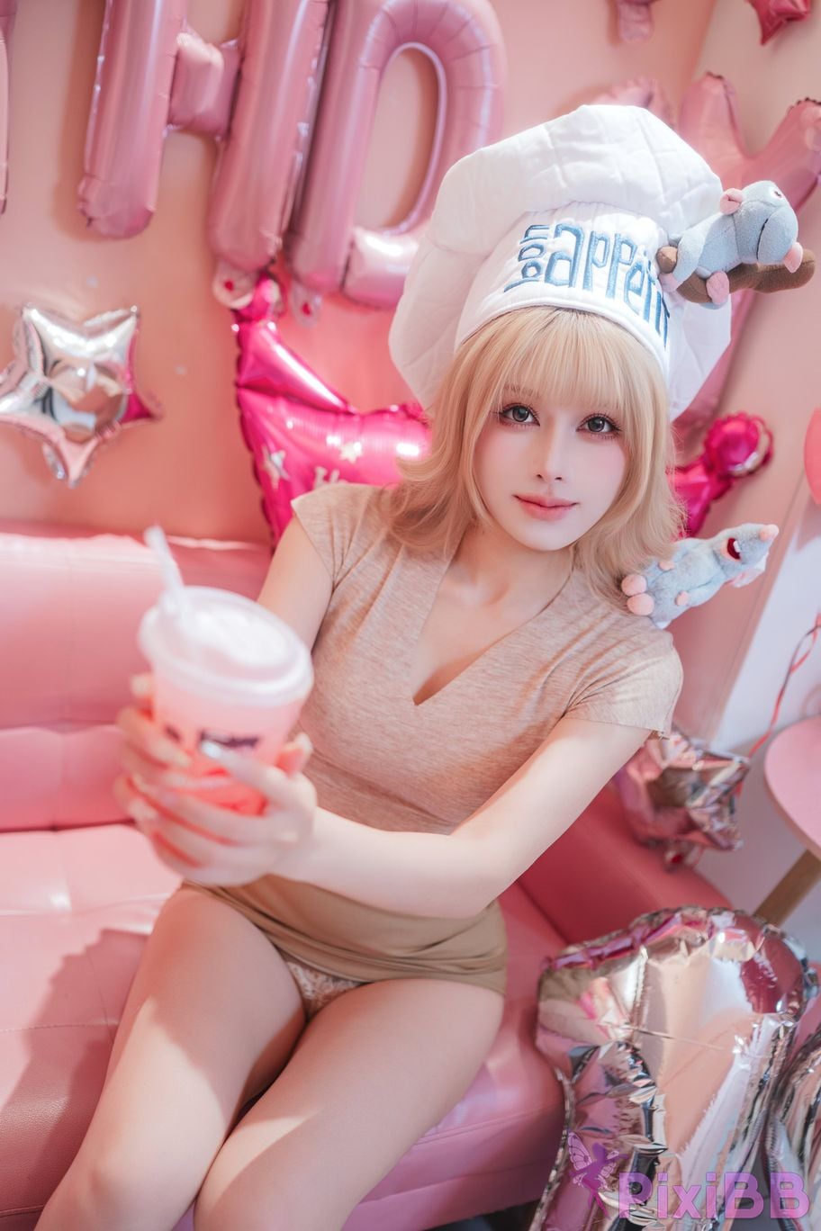 Cosplayer Deer eight years old Small powder private party PixiBB.COM 003