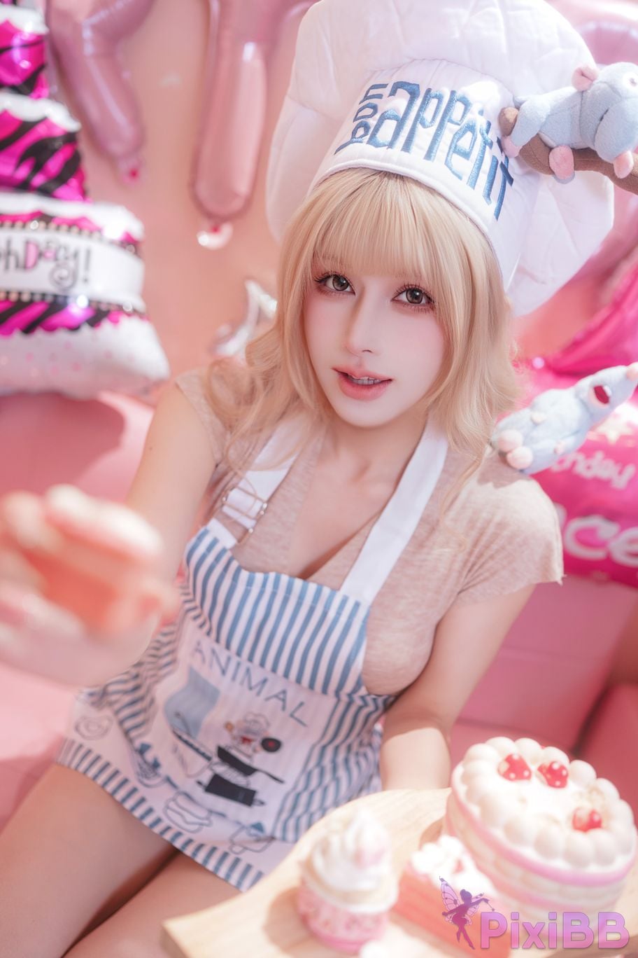 Cosplayer Deer eight years old Small powder private party PixiBB.COM 008