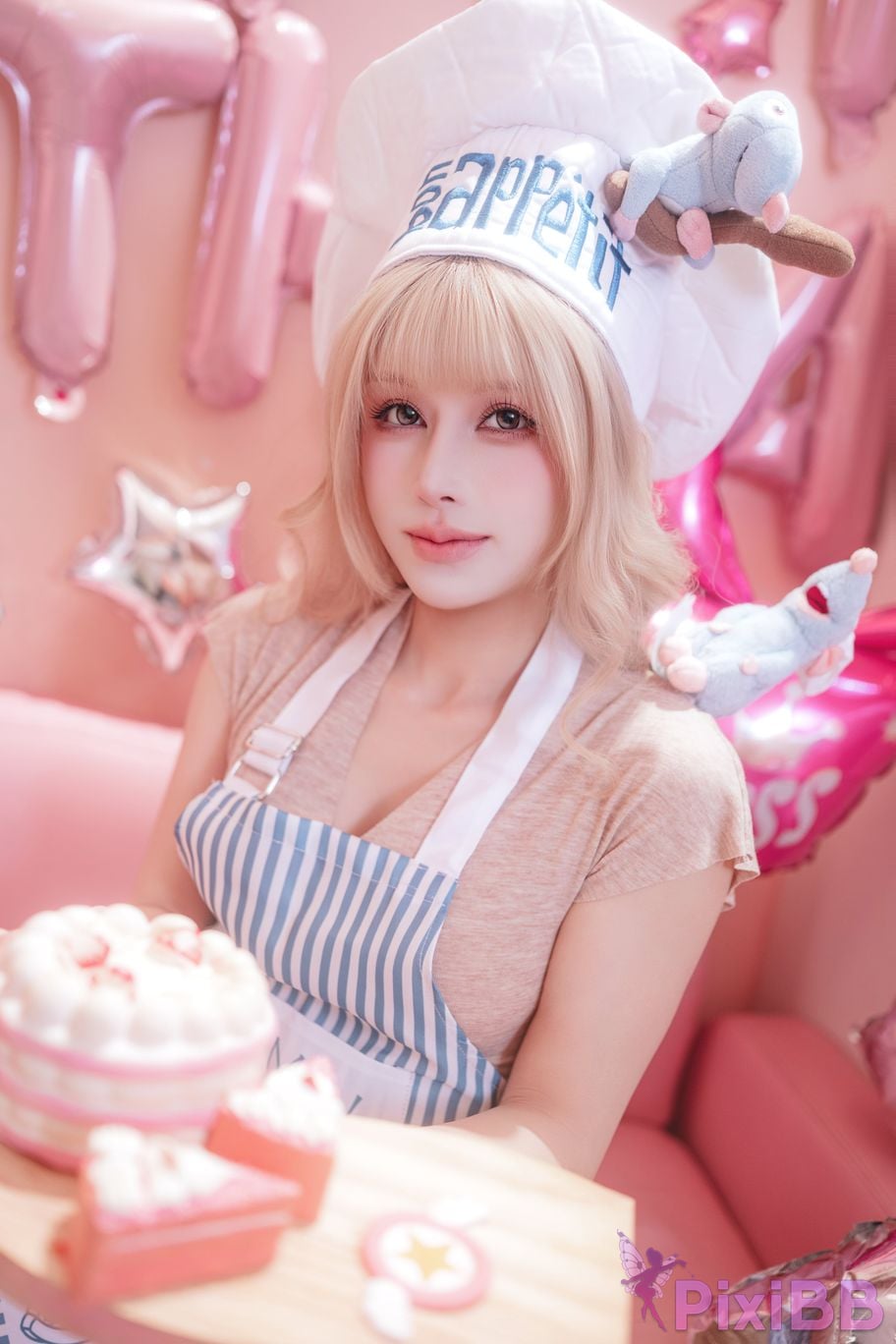 Cosplayer Deer eight years old Small powder private party PixiBB.COM 010