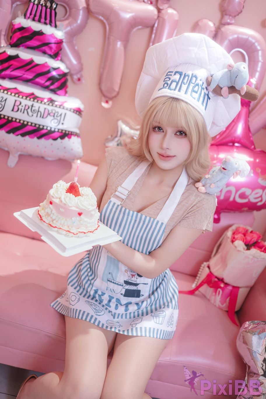 Cosplayer Deer eight years old Small powder private party PixiBB.COM 026
