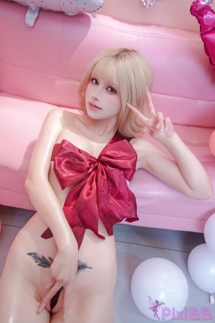 Cosplayer Deer eight years old Small powder private party PixiBB.COM 089