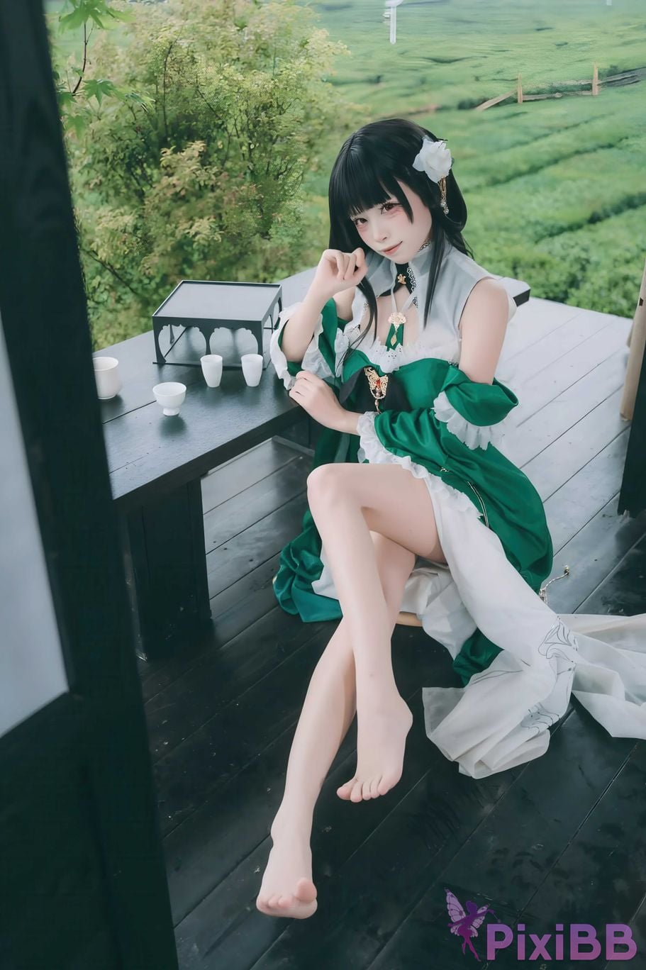 Cosplayer three person type azur lane Yixian PixiBB.COM 002