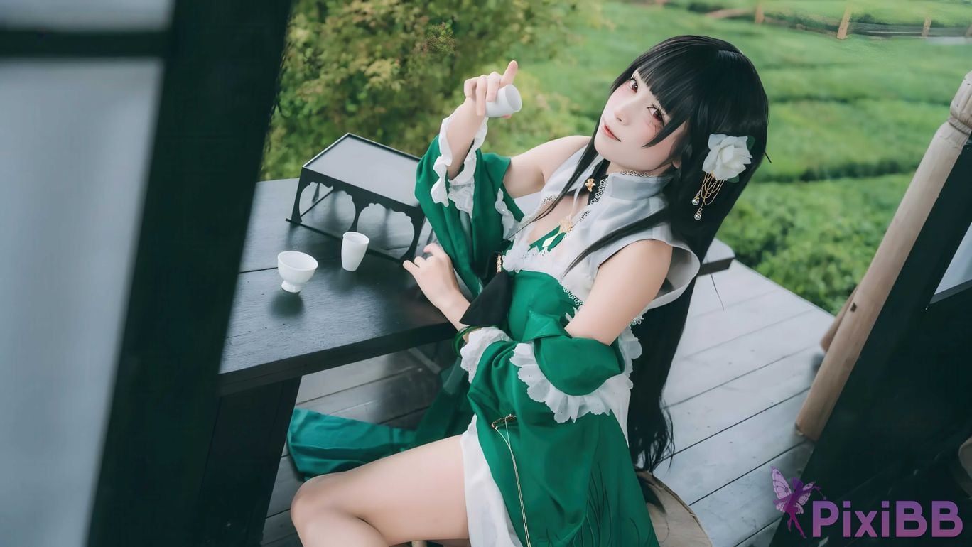 Cosplayer three person type azur lane Yixian PixiBB.COM 005
