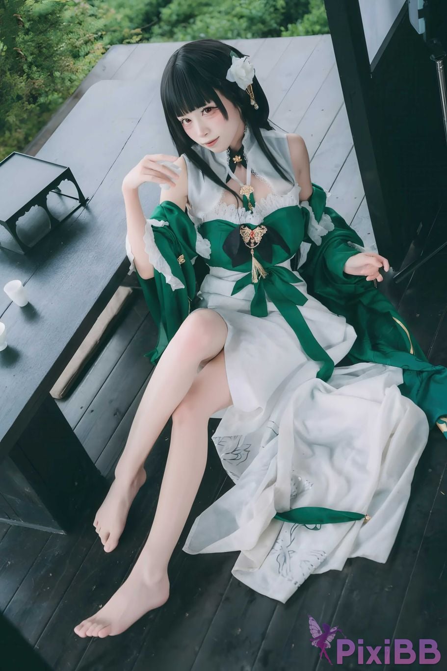 Cosplayer three person type azur lane Yixian PixiBB.COM 010