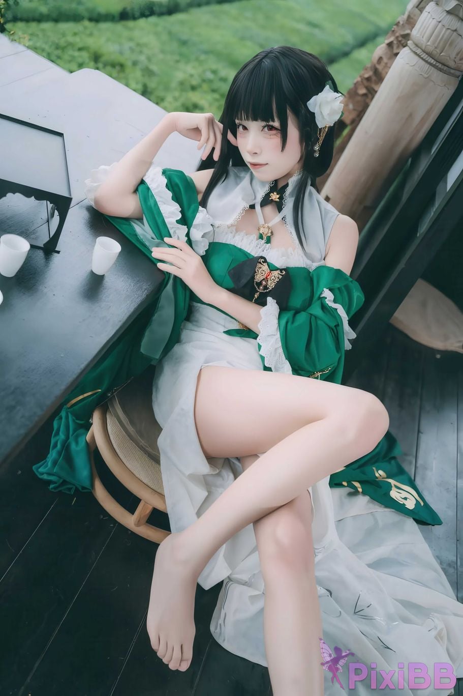 Cosplayer three person type azur lane Yixian PixiBB.COM 011