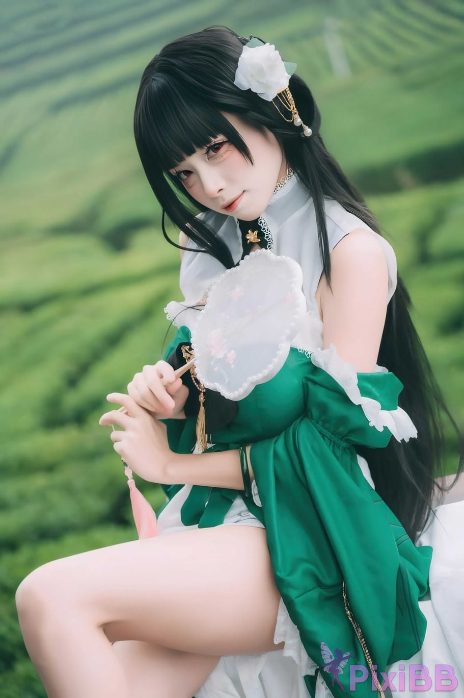 Cosplayer three person type azur lane Yixian PixiBB.COM 012