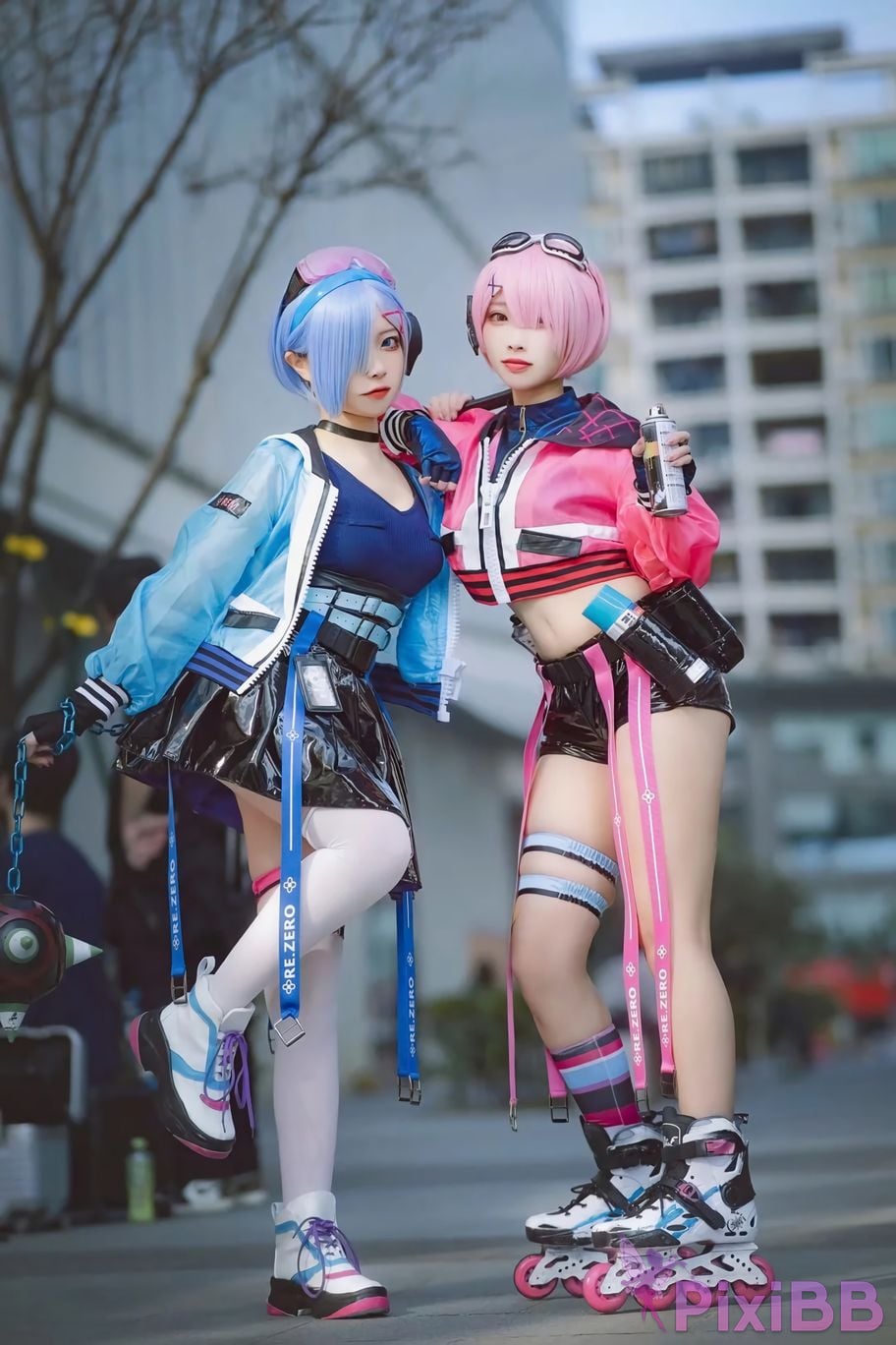 Cosplayer Miyamoto Sakura Second Assistant Nisa Rem Ram scene photo PixiBB.COM 001