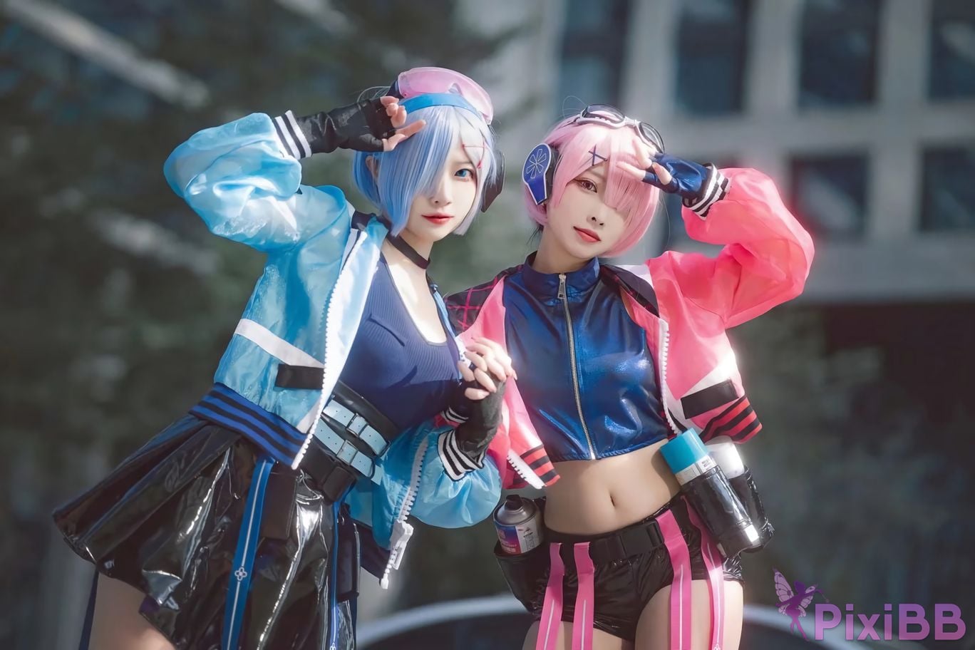 Cosplayer Miyamoto Sakura Second Assistant Nisa Rem Ram scene photo PixiBB.COM 002