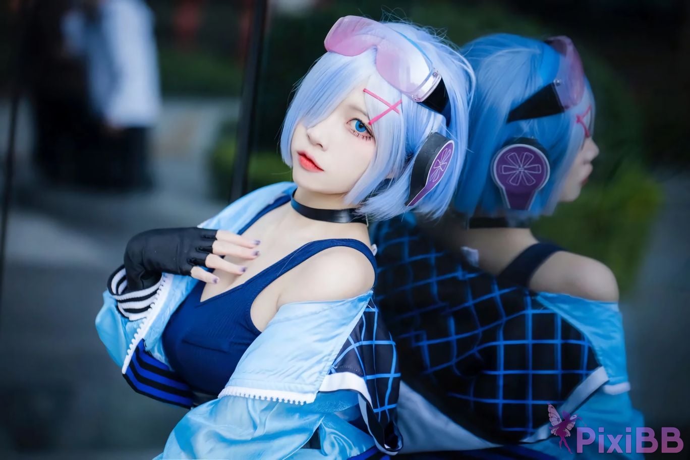 Cosplayer Miyamoto Sakura Second Assistant Nisa Rem Ram scene photo PixiBB.COM 003