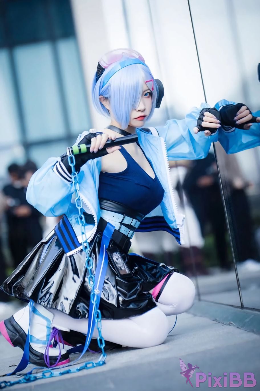 Cosplayer Miyamoto Sakura Second Assistant Nisa Rem Ram scene photo PixiBB.COM 004