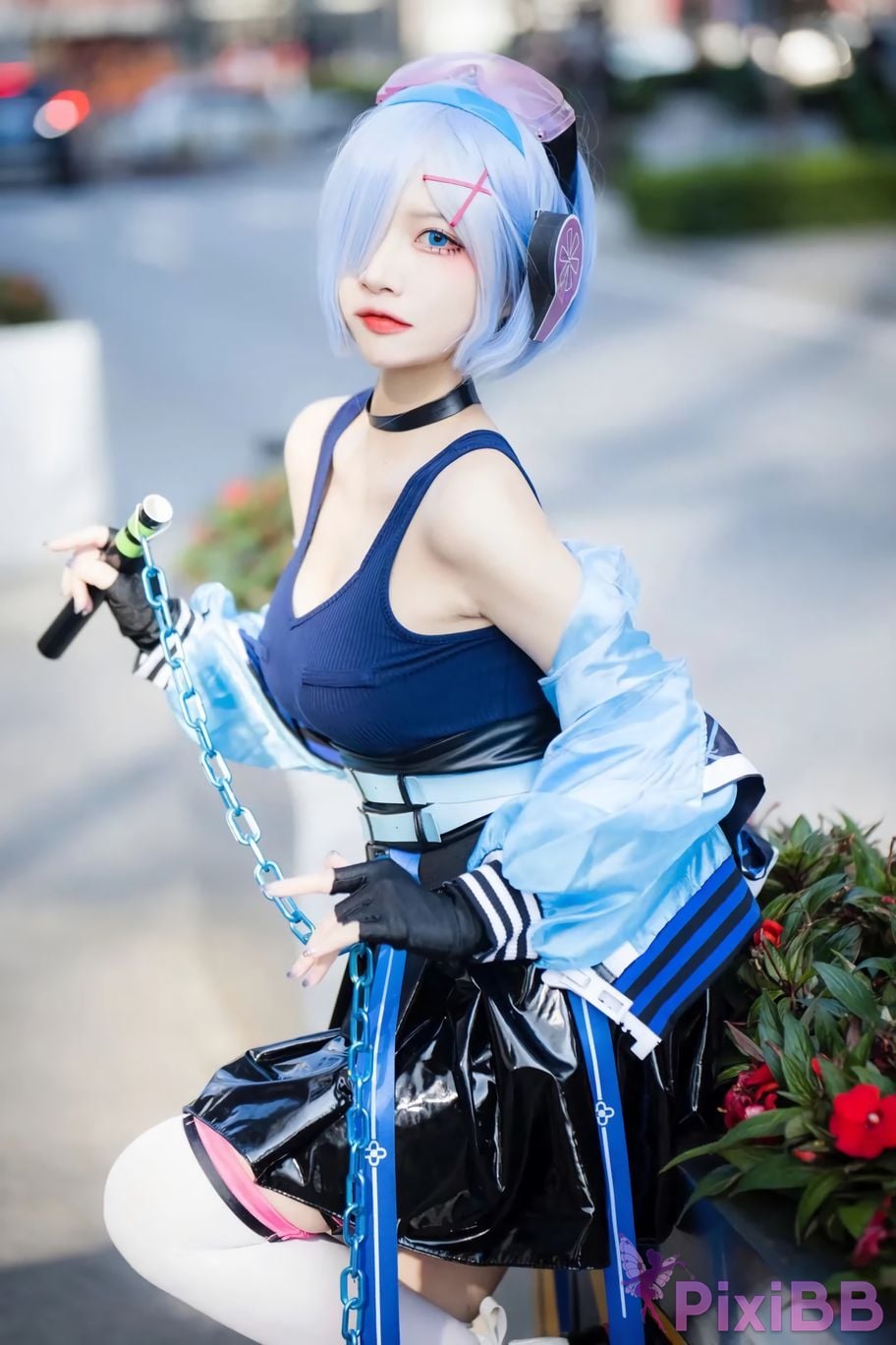 Cosplayer Miyamoto Sakura Second Assistant Nisa Rem Ram scene photo PixiBB.COM 006