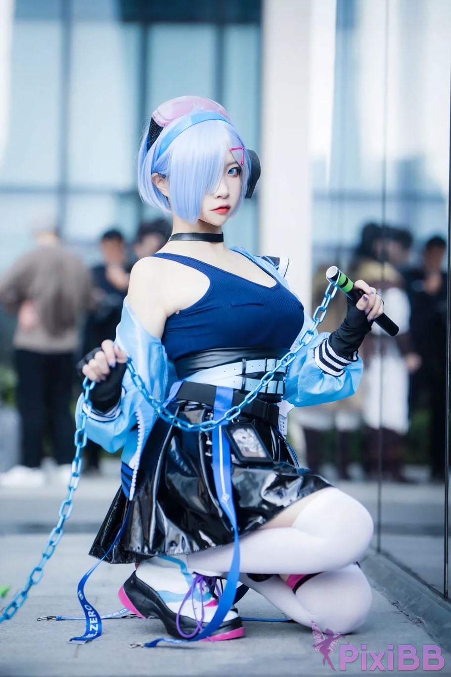 Cosplayer Miyamoto Sakura Second Assistant Nisa Rem Ram scene photo PixiBB.COM 007