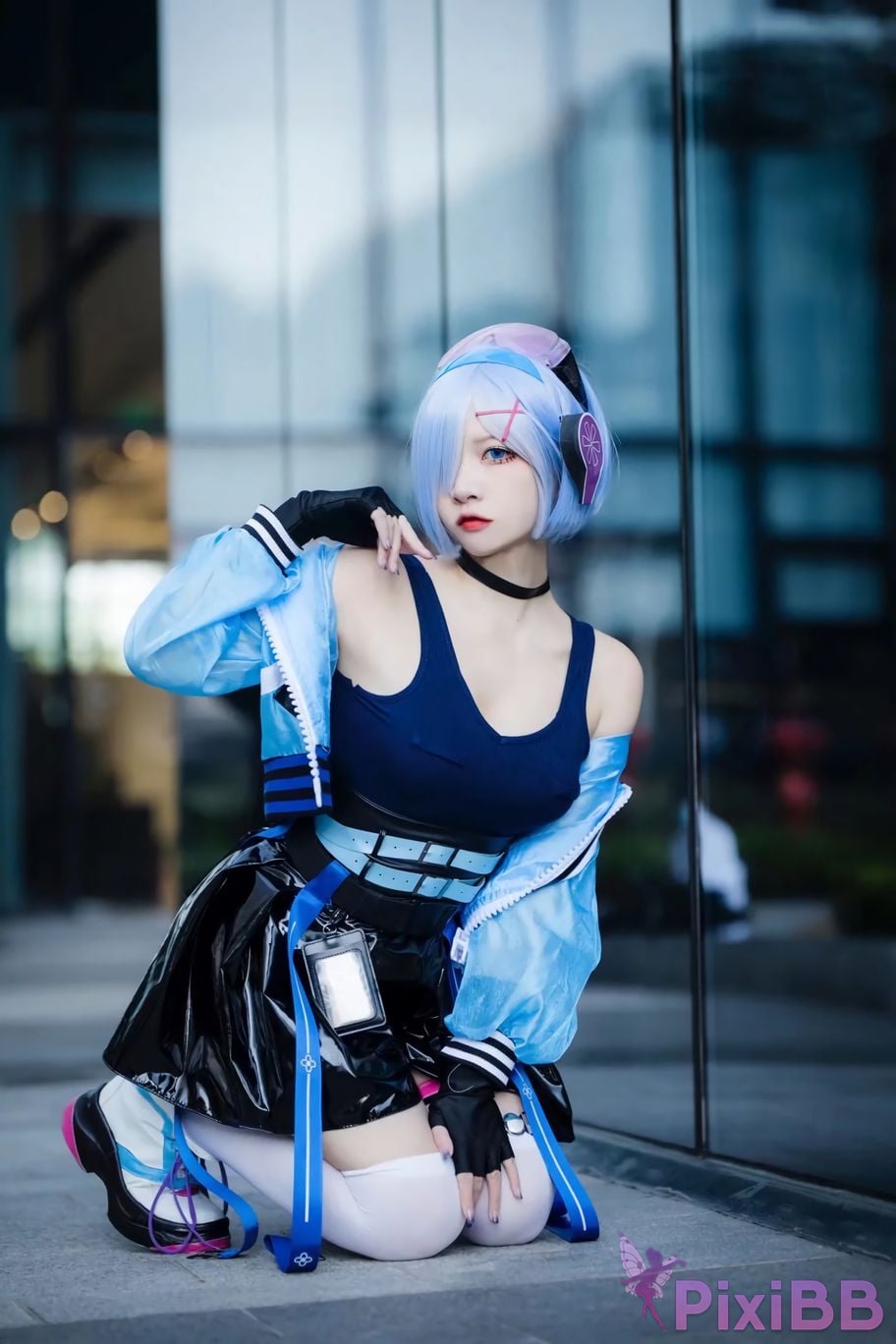 Cosplayer Miyamoto Sakura Second Assistant Nisa Rem Ram scene photo PixiBB.COM 010