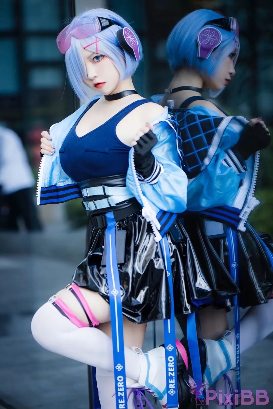 Cosplayer Miyamoto Sakura Second Assistant Nisa Rem Ram scene photo PixiBB.COM 011