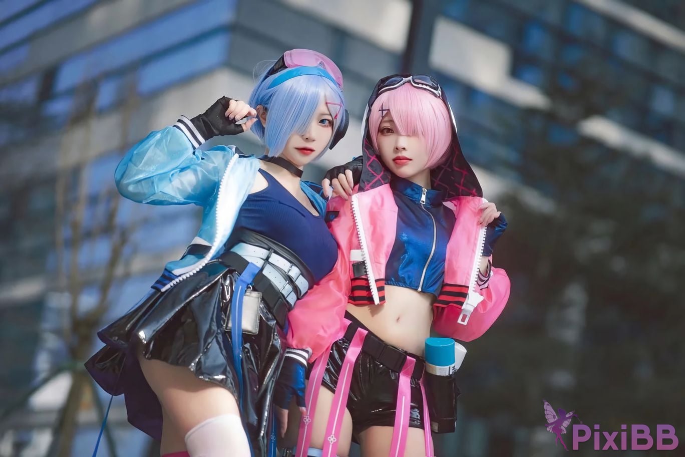 Cosplayer Miyamoto Sakura Second Assistant Nisa Rem Ram scene photo PixiBB.COM 013