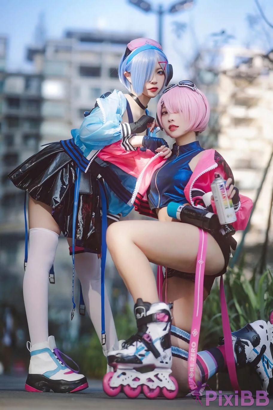 Cosplayer Miyamoto Sakura Second Assistant Nisa Rem Ram scene photo PixiBB.COM 014