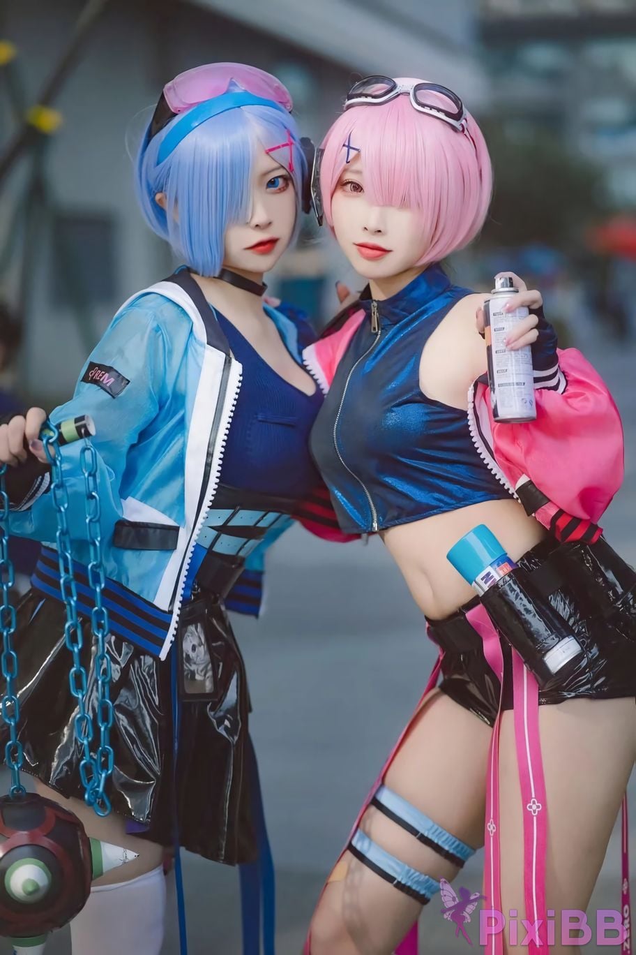 Cosplayer Miyamoto Sakura Second Assistant Nisa Rem Ram scene photo PixiBB.COM 015
