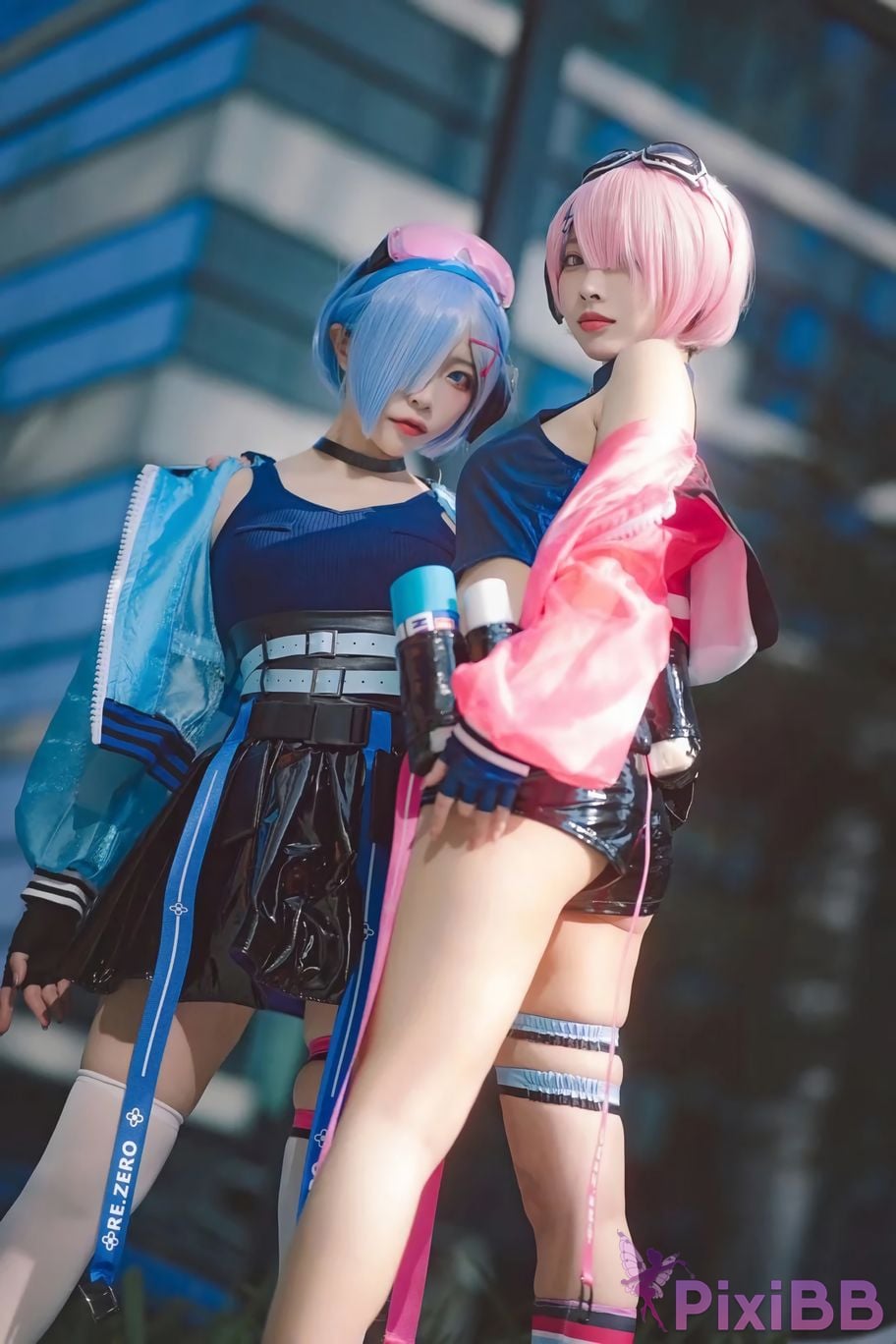 Cosplayer Miyamoto Sakura Second Assistant Nisa Rem Ram scene photo PixiBB.COM 017