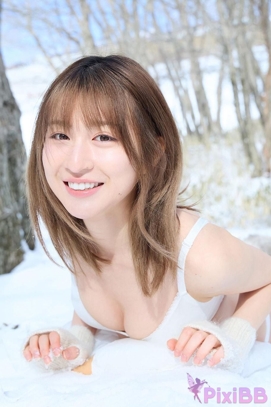 Japanese Idol Nozomi Miyabe large increase spring pounding snow weekly play PHOTO BOOK PixiBB.COM 030