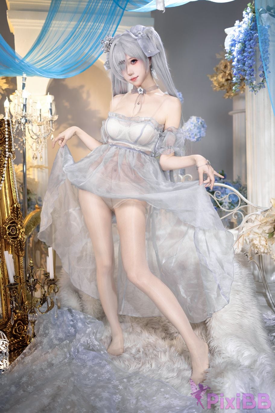 Cosplayer Crispy cake yaki NIKKE cinderella crystal princess PixiBB.COM 016