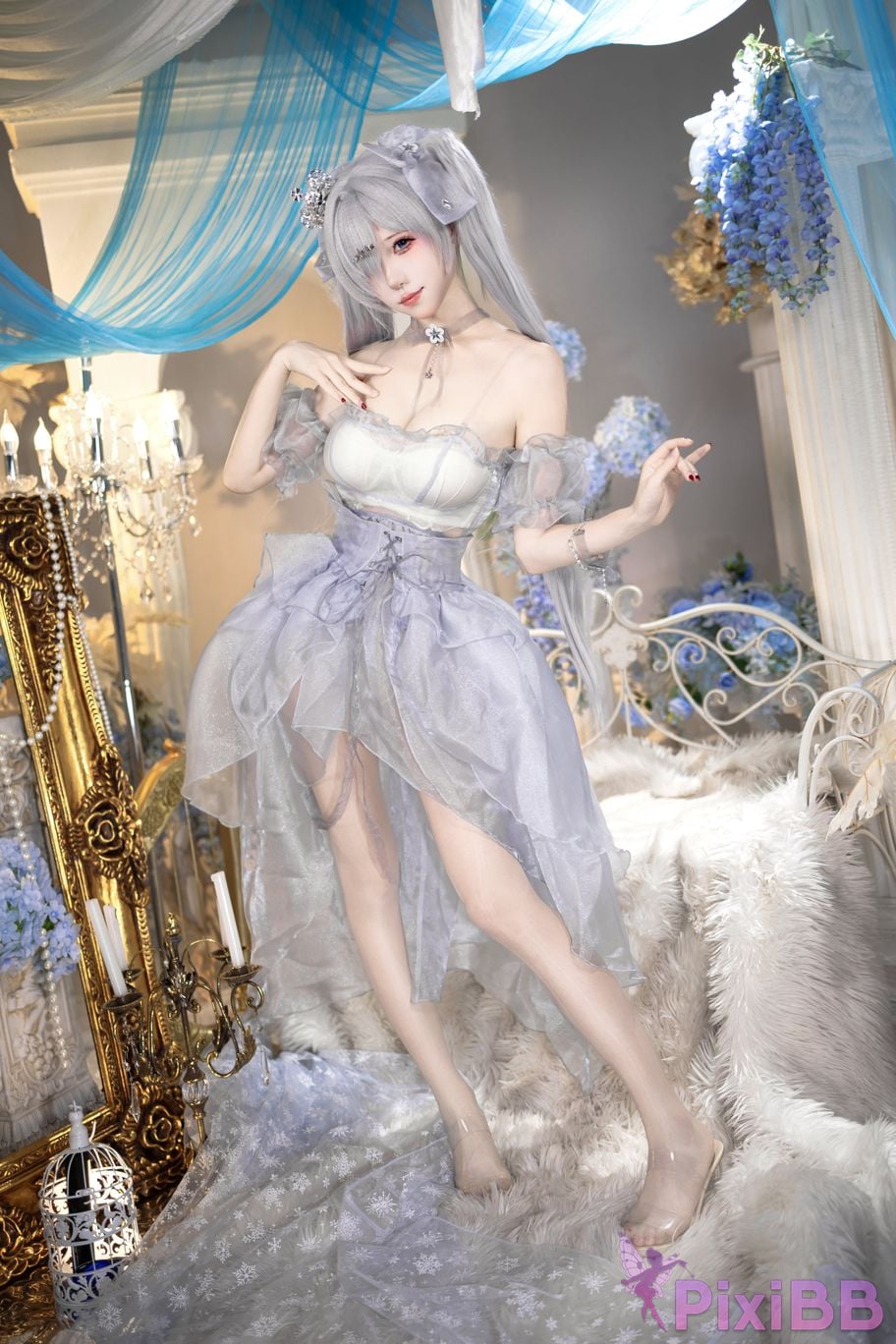 Cosplayer Crispy cake yaki NIKKE cinderella crystal princess PixiBB.COM 023