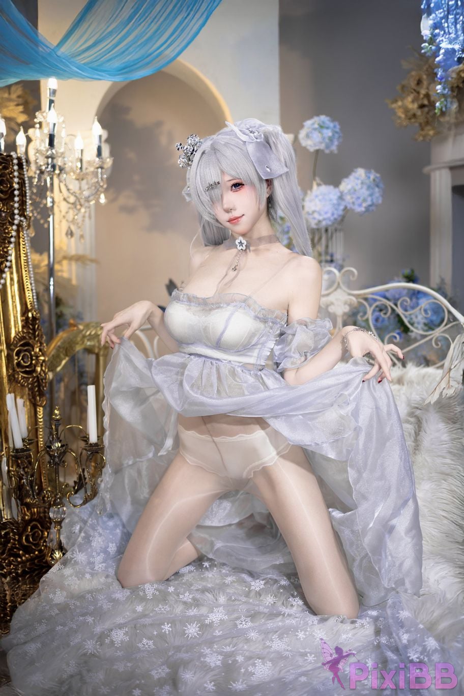 Cosplayer Crispy cake yaki NIKKE cinderella crystal princess PixiBB.COM 025