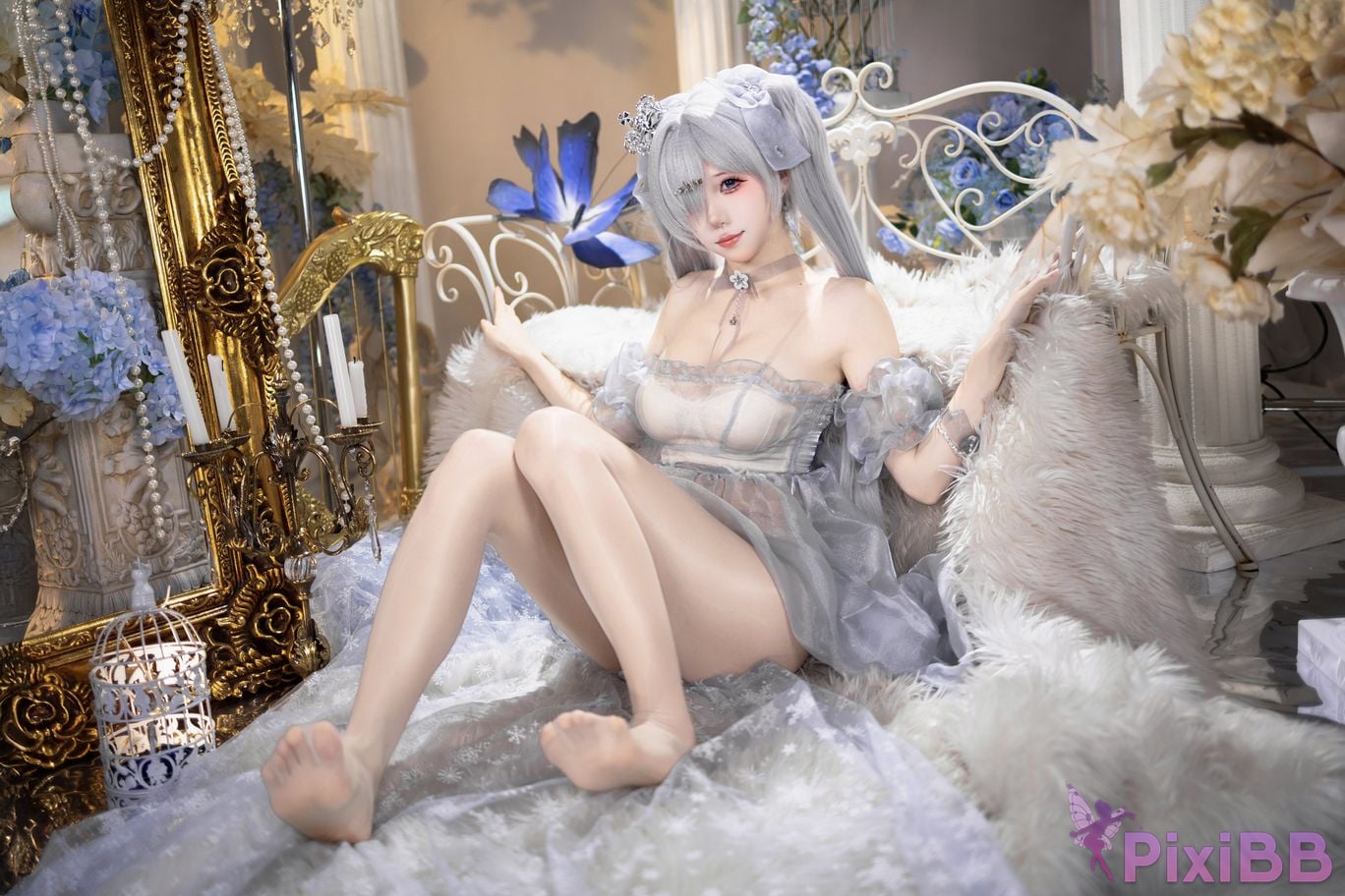 Cosplayer Crispy cake yaki NIKKE cinderella crystal princess PixiBB.COM 031