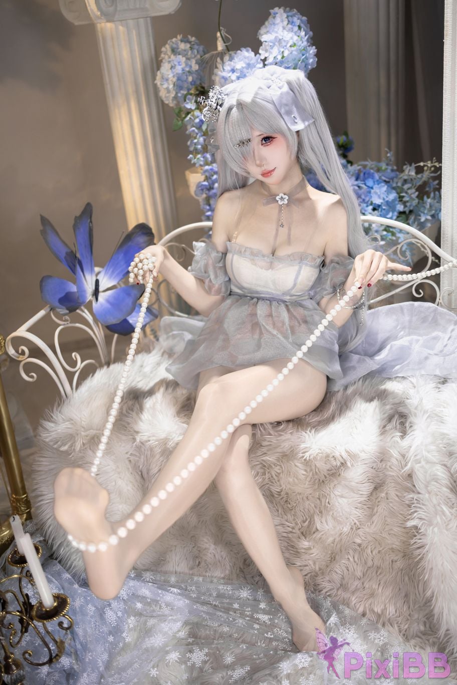 Cosplayer Crispy cake yaki NIKKE cinderella crystal princess PixiBB.COM 046