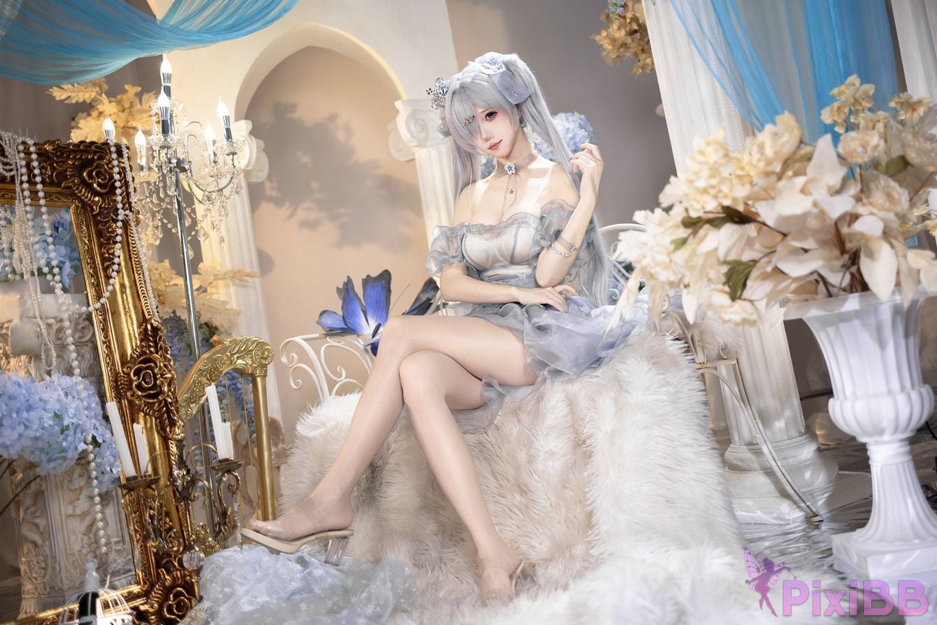 Cosplayer Crispy cake yaki NIKKE cinderella crystal princess PixiBB.COM 064