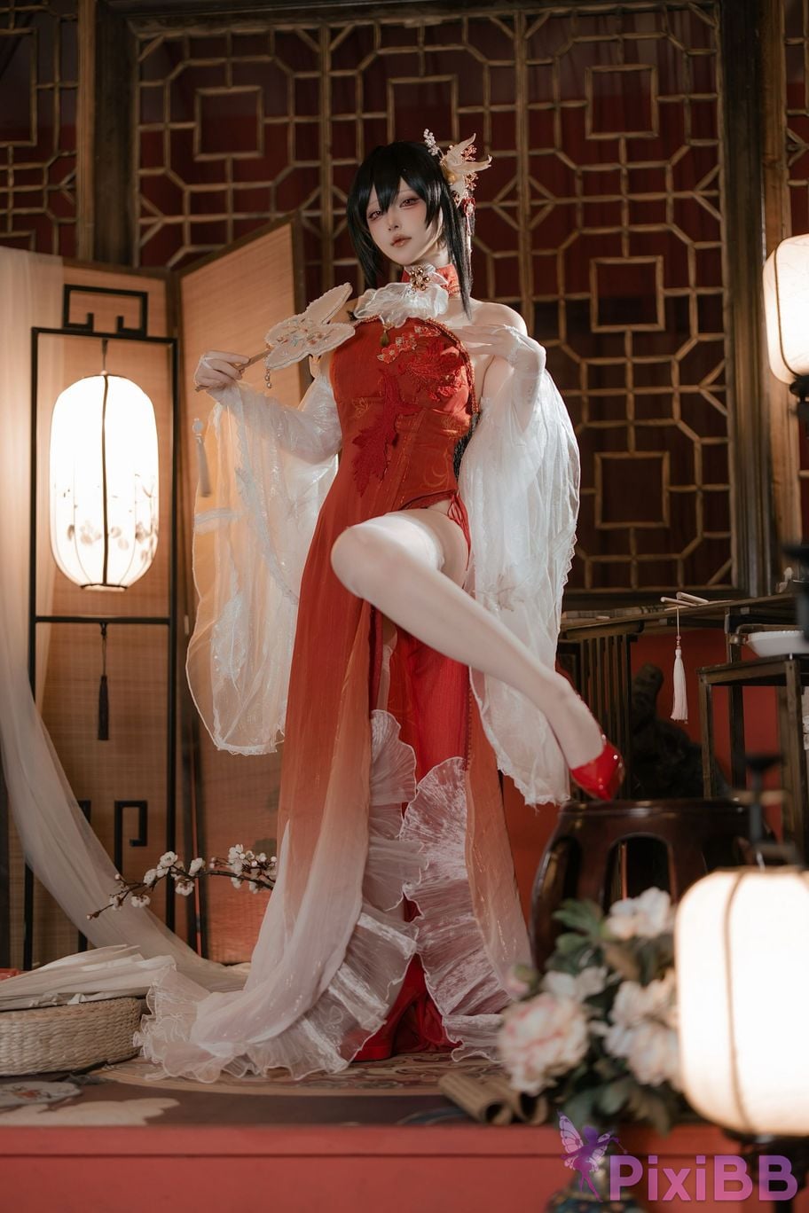 Cosplayer Island fish azur lane Zhenhai Beautiful night PixiBB.COM 002