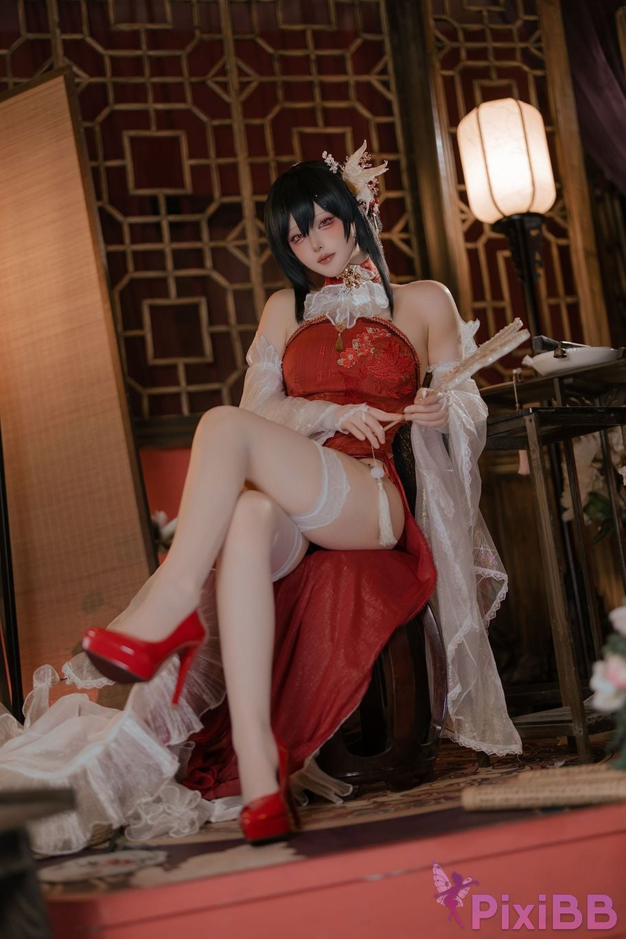 Cosplayer Island fish azur lane Zhenhai Beautiful night PixiBB.COM 004
