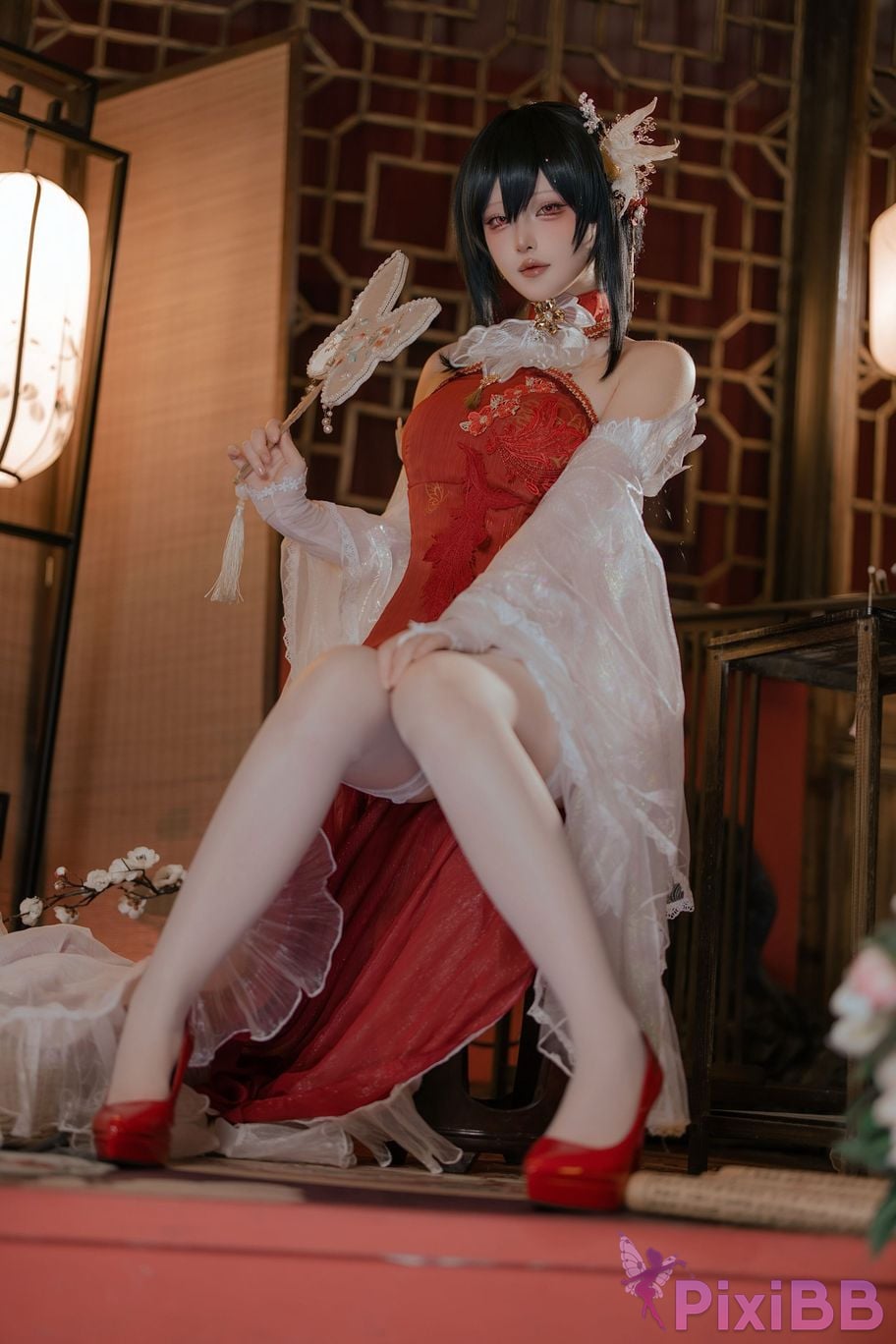 Cosplayer Island fish azur lane Zhenhai Beautiful night PixiBB.COM 006