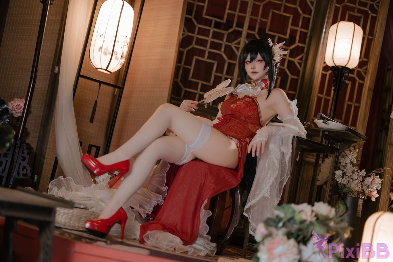 Cosplayer Island fish azur lane Zhenhai Beautiful night PixiBB.COM 008