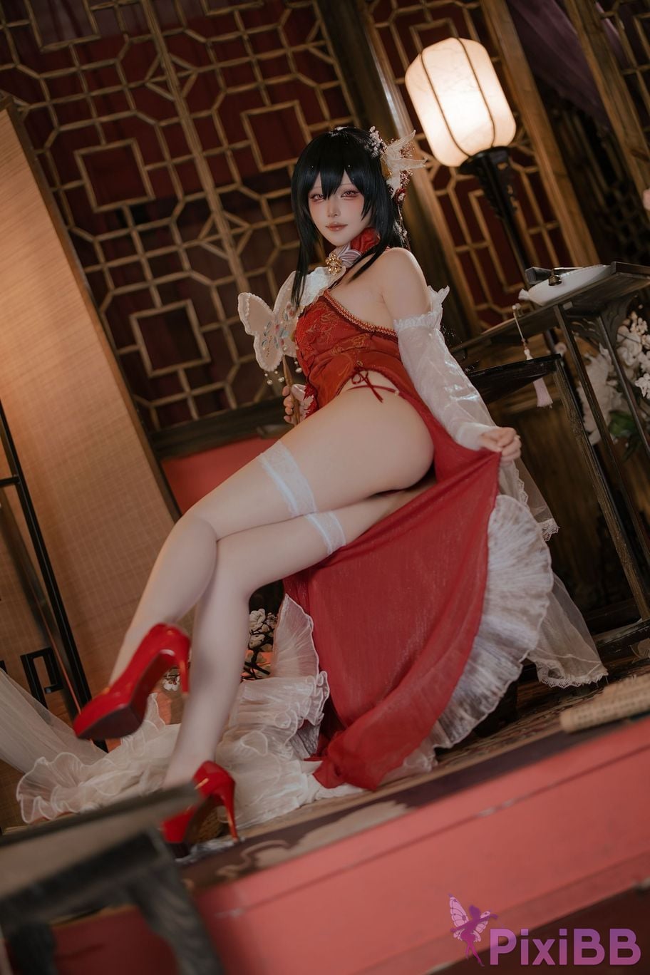 Cosplayer Island fish azur lane Zhenhai Beautiful night PixiBB.COM 009
